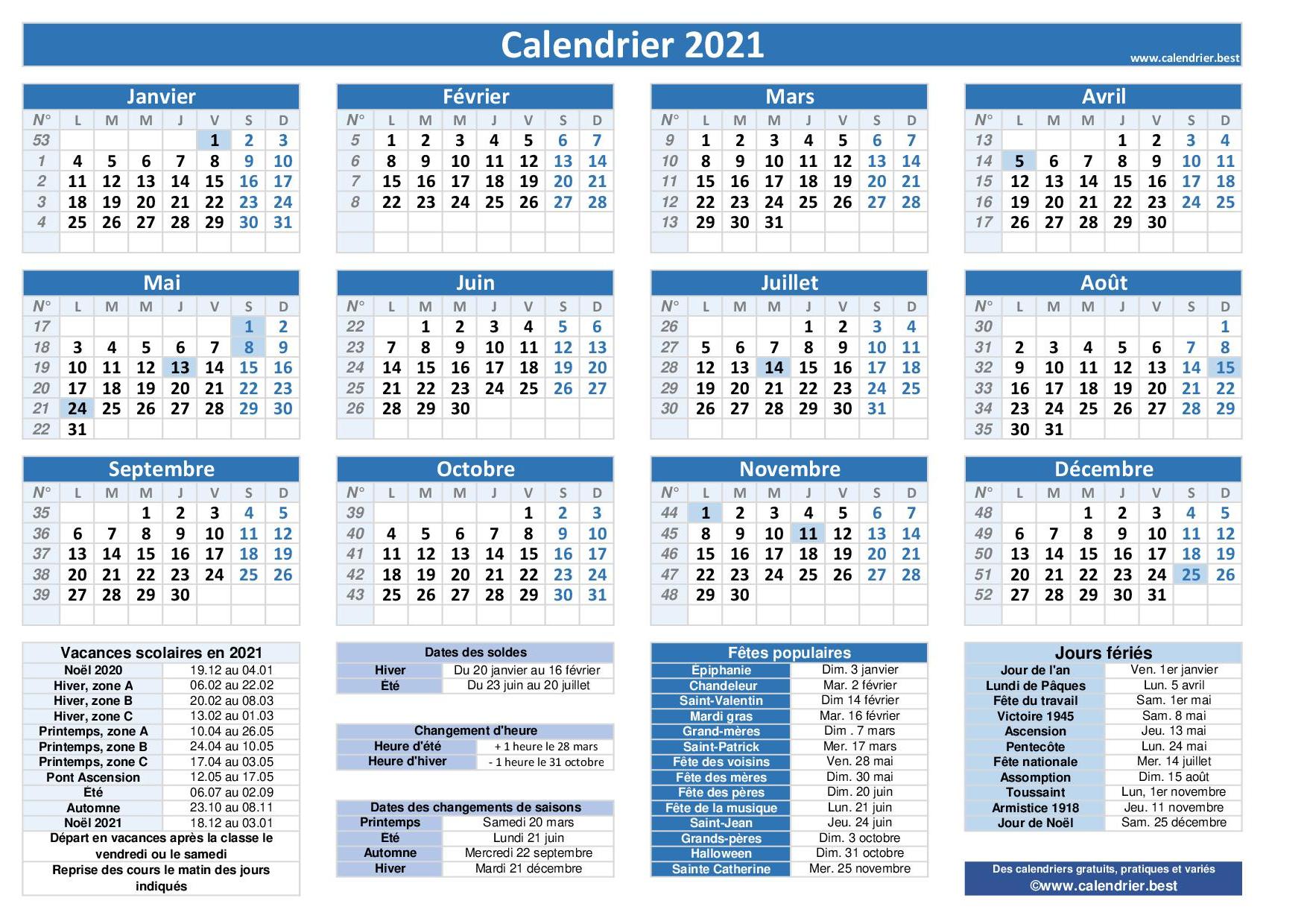 Semaine paire et impaire 2021 -Calendrier.best