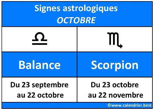 Quel signe astro en octobre ? -Calendrier.best