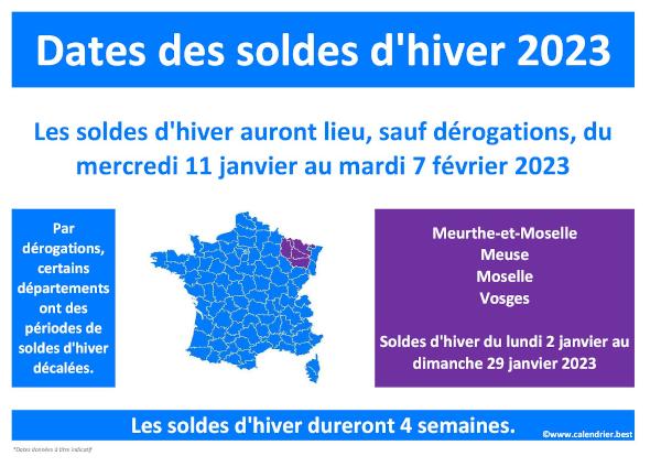 🛒 Dates des soldes d'été 2023 et d'hiver en France et dans les DOM-TOM  -Calendrier.best