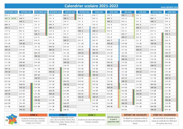 Calendrier 2020 à imprimer : jours fériés, vacances, numéros de